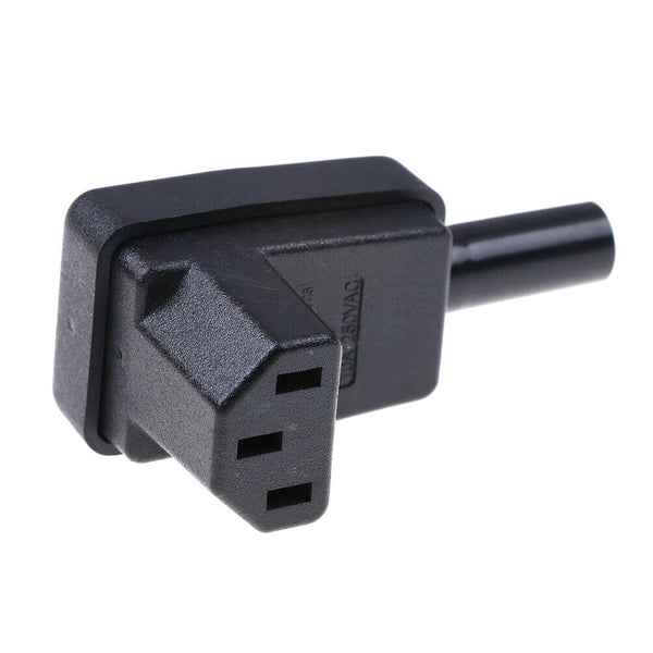IEC-C13 down angle socket receptacle rewirable female connector plug3CSE