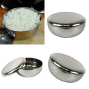 4Pcs Traditional Korean Style Rice Steaming Bowl W/ Lid Noodles For Kid's