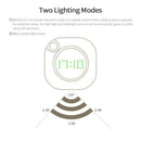 LED Digital Time Wall Clock With PIR Motion Sensor Night Light Home Clock Lamp_
