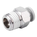 10 Pcs 1/4 inchNPT Male Thread 6mm Tube Push in to Connect Quick Fittings C2F1
