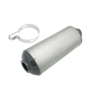 28mm Grey Alloy Exhaust Muffler +Clamp 125cc 140cc150cc  Trail Dirt Bike