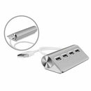 for iMac MacBooks PC 4 Ports Aluminum USB2.0 Hub Super HIgh Speed Adapter Cable