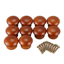 10Pcs/Lot Wood Knobs Wooden Cabinet Drawer Handles Wardrobe Door Pull Handl