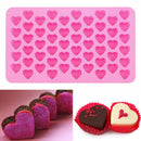 55Heart Silicone Cake Chocolate Cookies Baking Mould Mold Soap ice Tra tool S2Y4
