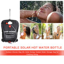 Portable Foldable Outdoor Solar Energy Heated Water Storage Bag for Camping