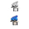 2 Pieces 12V/20A Car SPST Toggle Rocker Switch Control with Blue LED Lights