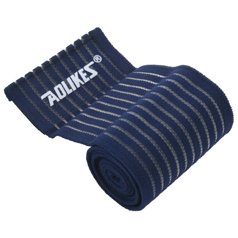 5X(AOLIKES 90*7.5cm elastic bandage tape sport knee support strap knee padsU4G5)