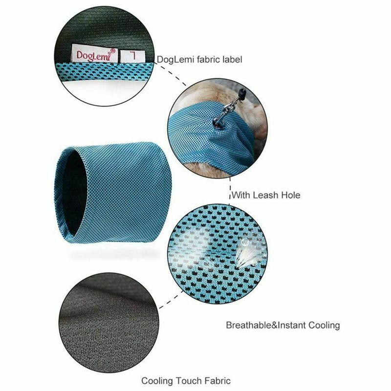 Dog Cooling Bandana, Dog Pet Cooling Collar for Summer, Instant Cooling Dog