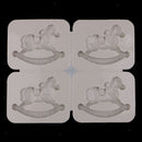 4 Cavity Silicone Soap Mold Handmade Flowers Candles Aroma Wax Tablets Mould