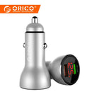 Orico 30W Portable Dual Usb Ports Car Phone Charger Usb Cigarette Lighter S