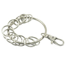 5pcs Large Hoop Ring Keychain Key Rings with Split Ring Keyring Organizer
