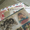 10 pcs DIY Scrapbooking Retro Style Paper Stickers Album Diary Craft Decoration