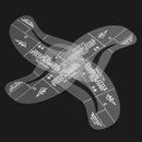 4 Styles Eyebrow Stencil Template Make Up Shaping Tool new SSE