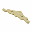 1X Rubber Wood Carved Applique Retro Furniture Craft Decor 13*4cm