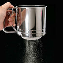 Double-layer Flour Sieve Handheld Stainless Steel Hand-pressed Filter Sifters Cu