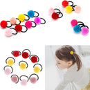 10pcs baby hair accessories cute hairball baby girls head wear rubber bands  Z