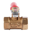 Pneumatic Fitting 1/4" Diameter Female Thread Brass Full Port Ball Valve