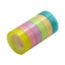 6x DIY Strong Parcel Packing Tape Assorted Color Packaging Clear 12mmx12m S N8O7