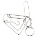 Classic Challenging Metal Wire Puzzle Brain Teaser Game for Adults Kids T %o