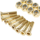 8x Skateboard Mounting Screws Nuts Bolt Skate Deck To Truck Replacement Hardware