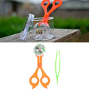 Children School Plant Insect Biology Study Tool Set Plastic Scissor Clamp  OZ