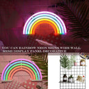 Colourful Rainbow Neon Sign LED Night Light Wall Lamp For Kids with USB Charger
