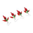 2 Pairs/Set Hot Chili Pepper Dangle Earrings Statement Earring 55mm Jewelry