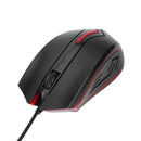 M-611 Wired Optical Mouse Built-in Gggravated Iron LED Gaming Mouse for PC