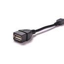Mini 5pin Male to USB 2.0 Type A Female OTG Host Adapter Short Cable 10cm Pg
