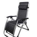 2X Folding Sling Chairs Head Cushion Pillow for Outdoor Leisure Sun Lounger Set