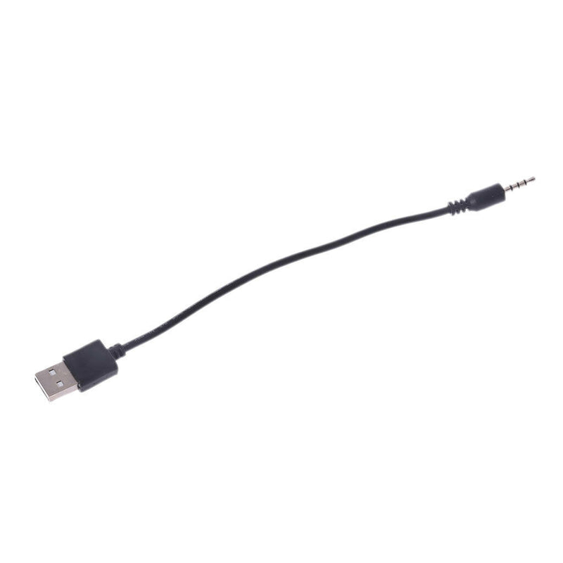 USB Male to 3.5mm Audio Stereo Headphone Jack Plug Cable For MP3 MP4 Black Hot