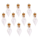 10pcs Clear Glass Cork Bottles Vial Wishing Bottle DIY