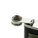 Russia 8oz Screw-on Cap Hip Flask Drinking Whiskey Alcohol Bottle