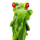 Frog Statue Handpainted Sculpture Artwork Novelty Garden Decor Ornament