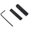 Adjustable Pom Nut Slotted for 4 Strings Bass Guitar Replacement Parts Blac