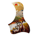 Acoustic Guitar Pickguard Elk Pattern Acoustic Guitar Pickguard Self-Adhesive