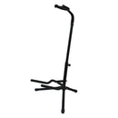 Fasdga Black Collapsible Iron Tripod Guitar Stand with Protective Velveteen