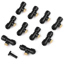 Thread Misting Nozzle Tees 1/4 Inch Slip-Lok With Nozzle Pack Of 10, 1Pc Pl