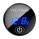 Car DC 5-48V Panel Voltmeter Touch Switch Battery Capacity Tester (Blue)