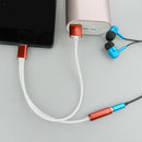 2 in1 Type c To 3.5mm Audio Cable Adapter Aux Headphone Jack & Charging Blue