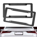 Carbon Fiber License Plate Frames Cover for Front Rear Bracket with Screws A