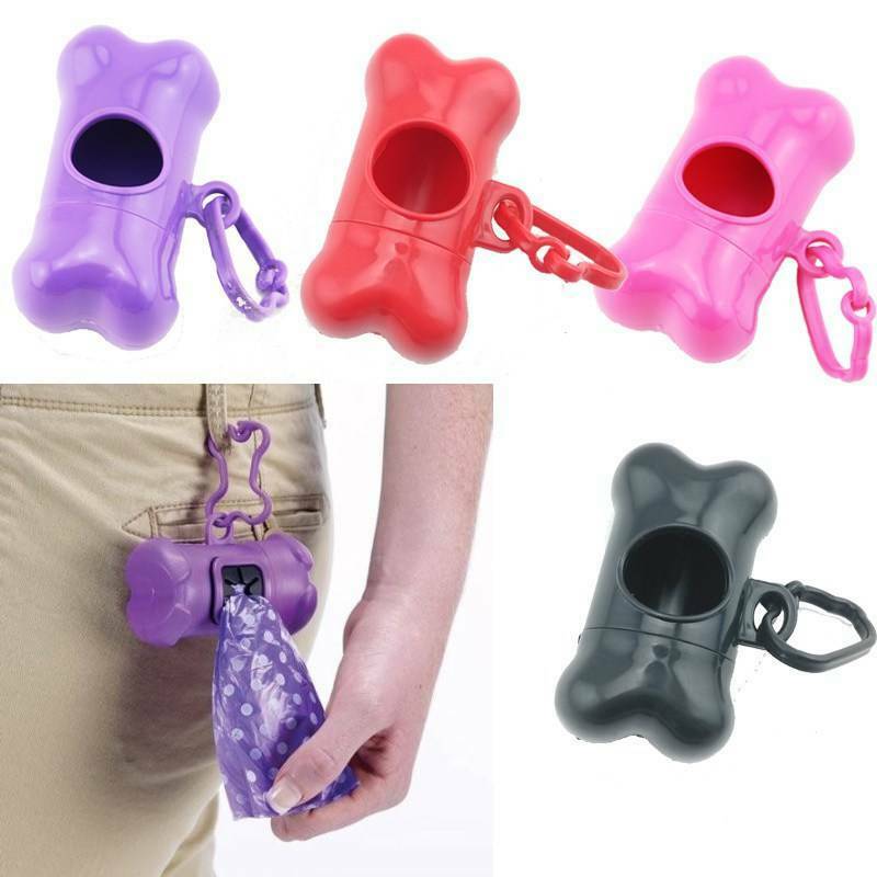 Ã°Å¸â€Â¥ Dog Poo Waste Bag Rolls Holder Dispenser Lead Attachment Key Clip Poop Scoop