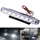 Universal Waterproof 8LED Car Motorcycle Daytime Running Light DRL Lamp