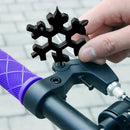 18 in 1 Portable Snowflake Shape Screwdriver Wrench Multi-tool For Outdoor Ride