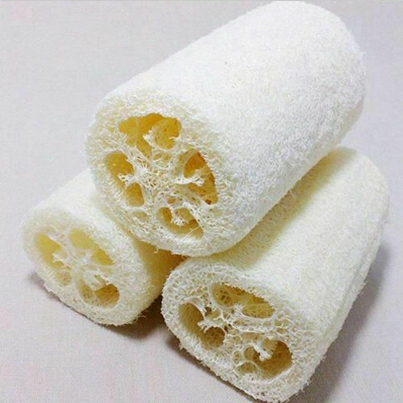 5pcs Portable Loofah Natural Body Bath Shower Sponge Scrubber F7L4