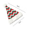 Knitted Christmas Hat Plush Striped Santa Claus Cap Gifts (Red Green White) A