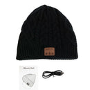 Fashion Outdoor Sports Wireless Bluetooth Thick Knit Beanie Hat Built-In St
