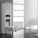Home contemporary Toilet Brush Holder Stainless Steel Oval Toilet Brush Us MVV