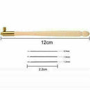 Tambour Hook with 3 Needles 70 100-120 Embroidery Beading Crochet Nice Tool M2M6