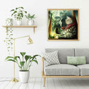 5D DIY Full Drill Diamond Painting Smoking Cat Embroidery Mosaic Kit Decor
